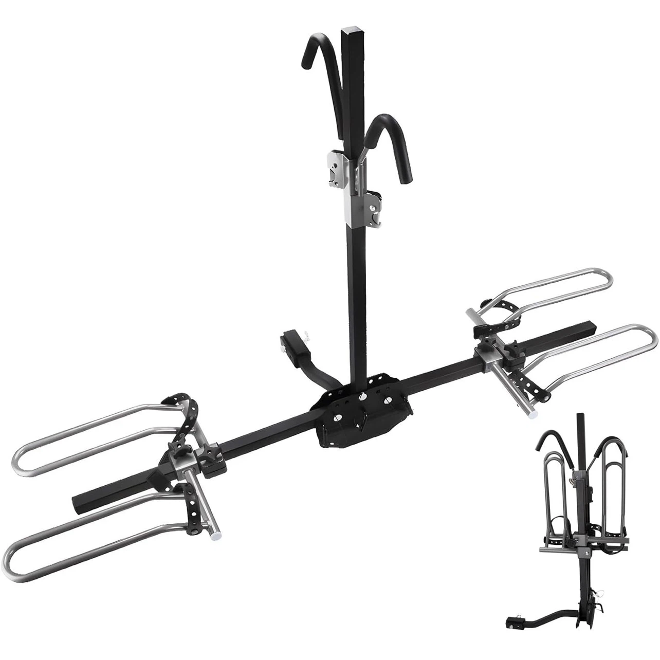 2-Bike Hitch Mount Carrier | High Capacity (80 lbs Total