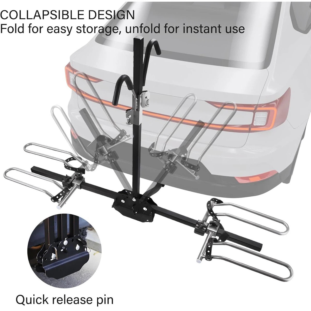 2-Bike Hitch Mount Carrier | High Capacity (80 lbs Total - photo 3