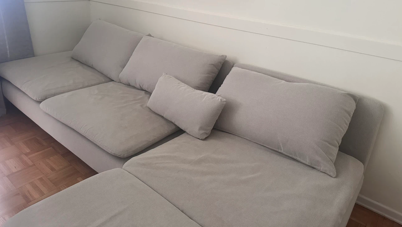 Light Gray 2 PC Sectional Sofa