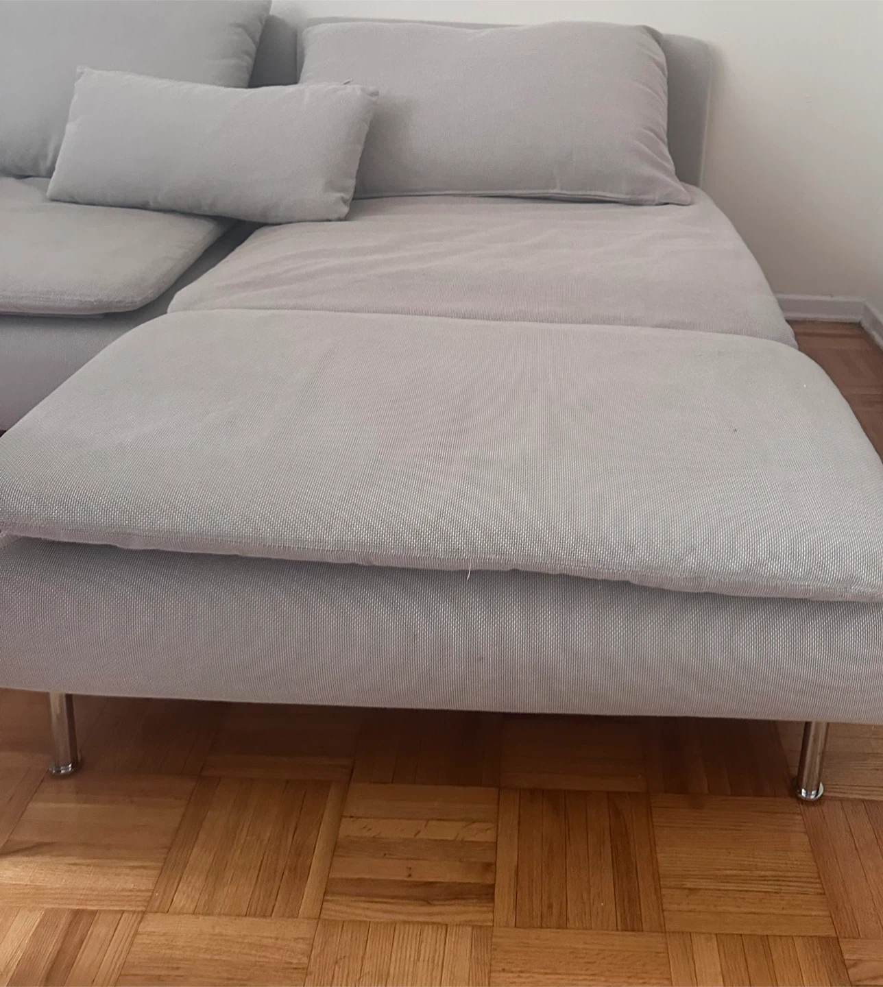 Light Gray 2 PC Sectional Sofa - photo 2