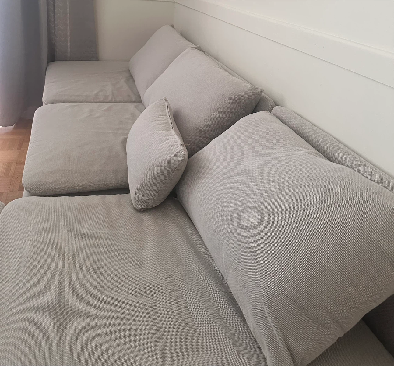 Light Gray 2 PC Sectional Sofa - photo 4