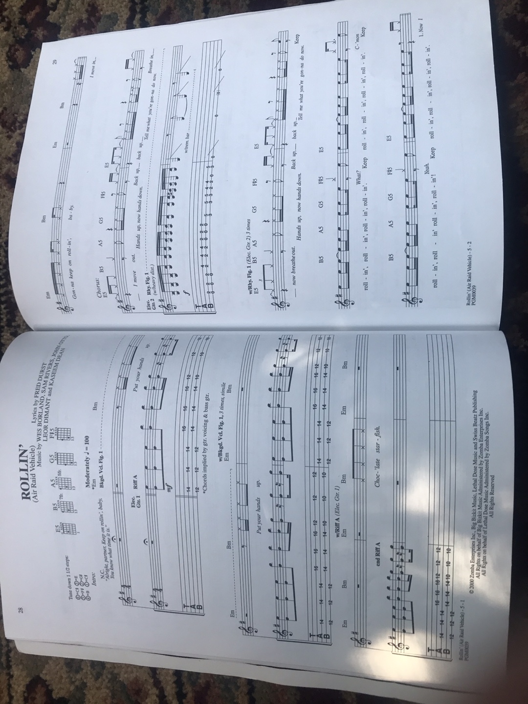 Limp Bizkit Guitar Tab Book - Chocolate Starfish - photo 3