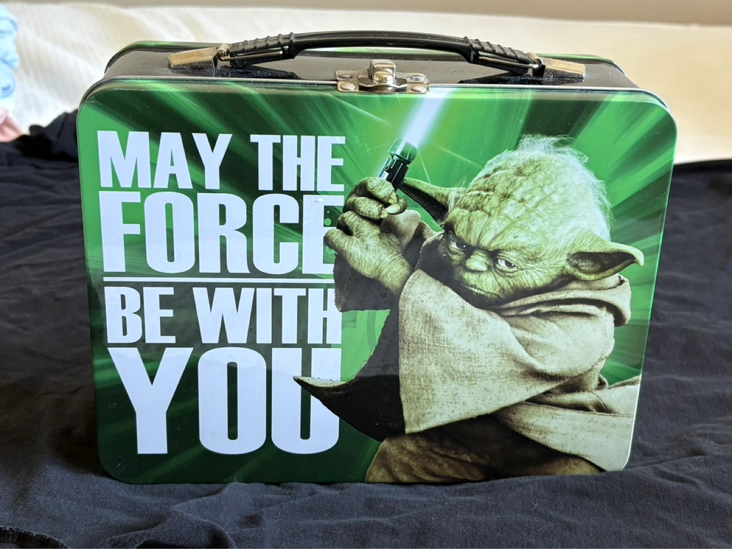 Star Wars Yoda "May The Force Be With You" Metal Lunch Box