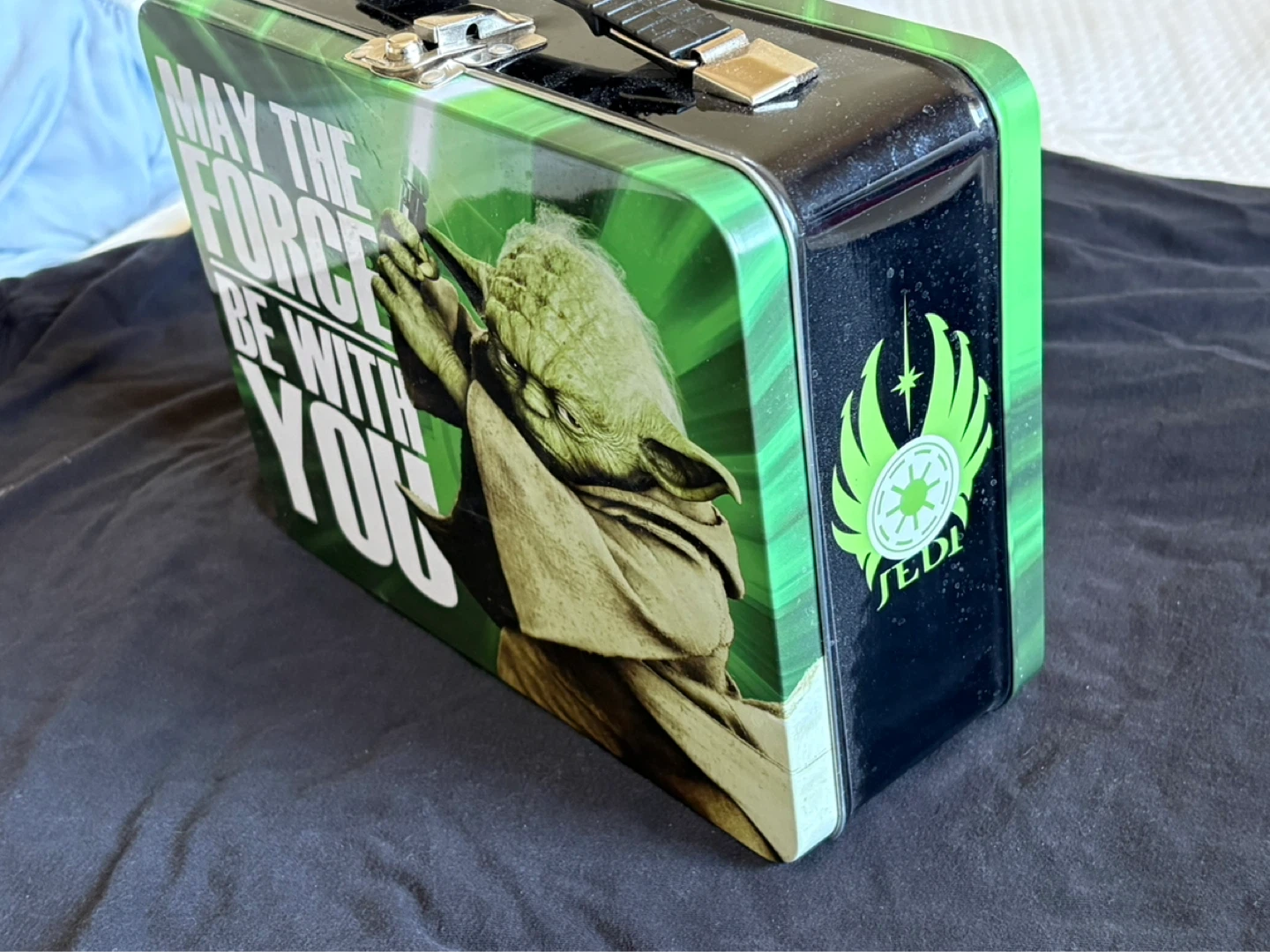 Star Wars Yoda "May The Force Be With You" Metal Lunch Box - photo 2