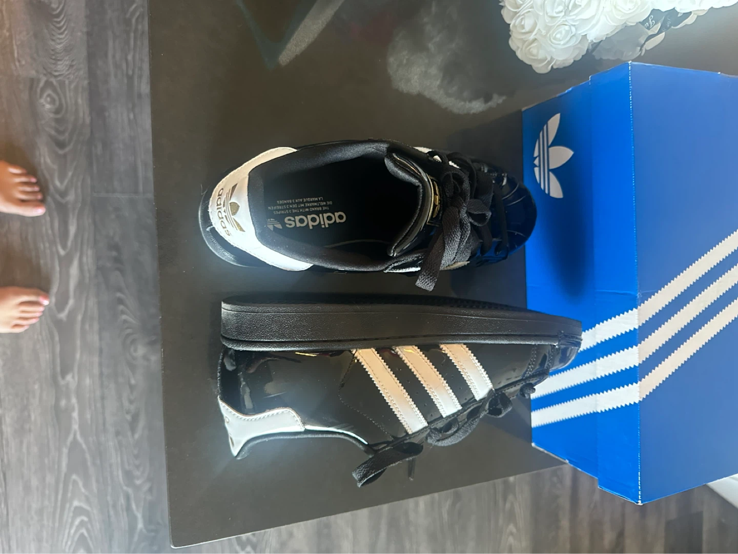 Adidas Superstar II W Black Patent Shoes - photo 3