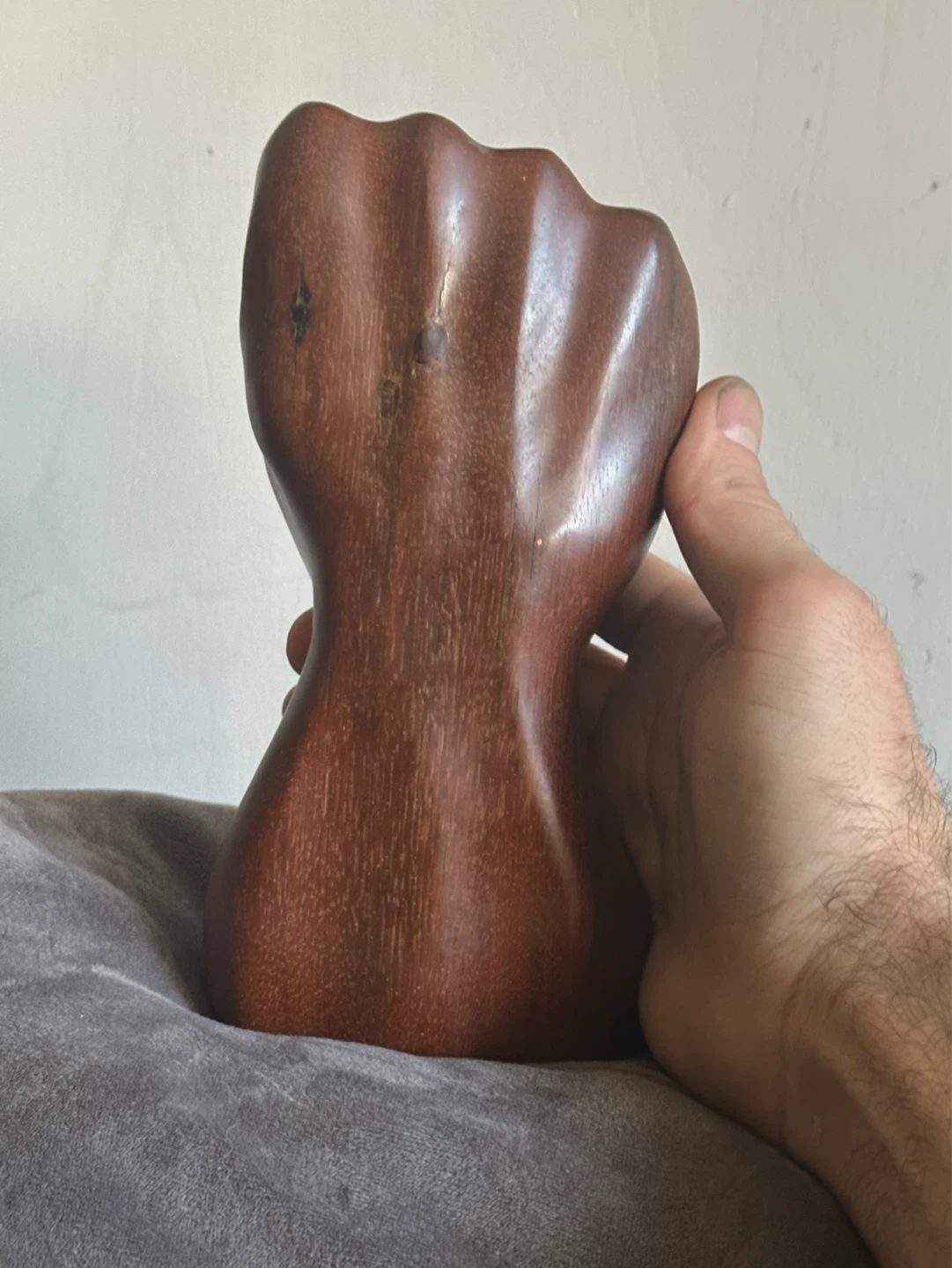 Clenched Fist Wood Carving From Cuba 2005 - photo 5