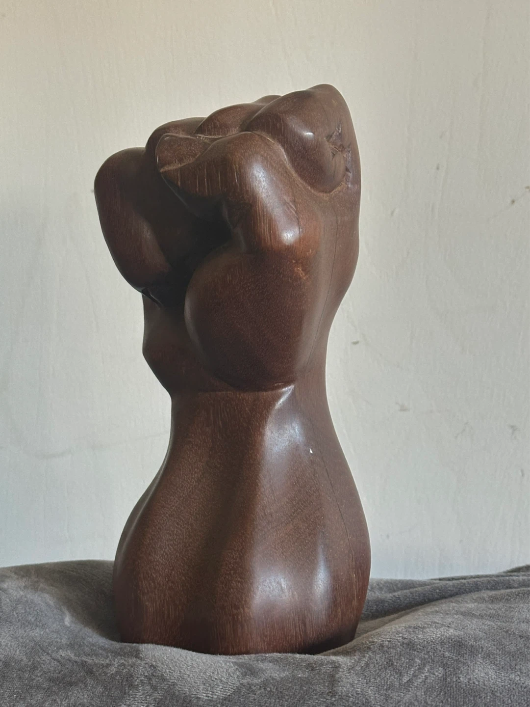 Clenched Fist Wood Carving From Cuba 2005