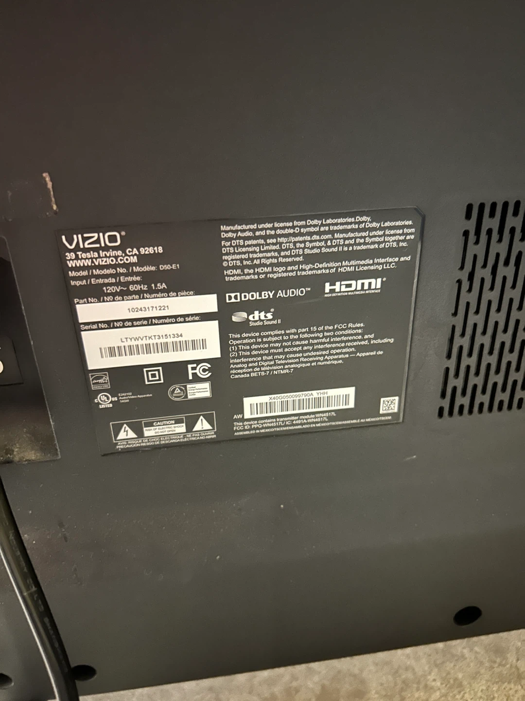 VIZIO 50" Smart TV - photo 3