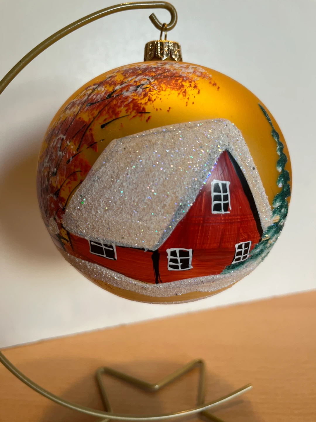 Hand-Painted Christmas Ornament