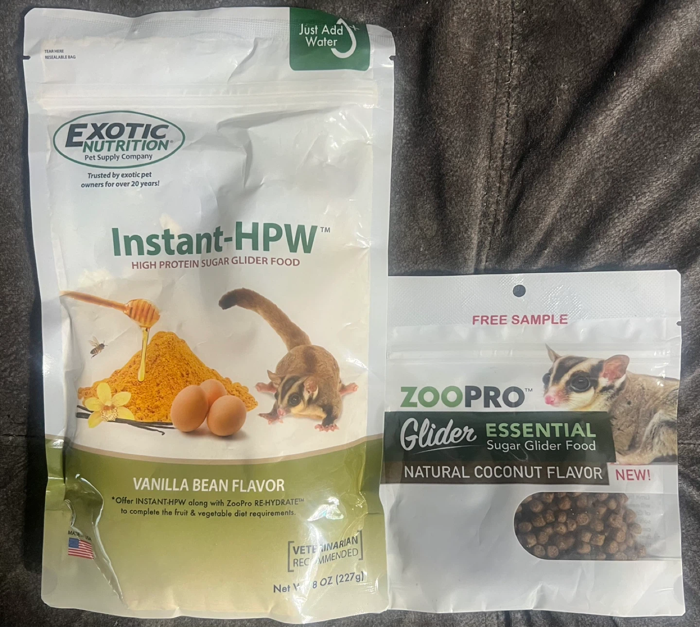Exotic Nutrition Instant-HPW Sugar Glider Food Vanilla Bean 8oz