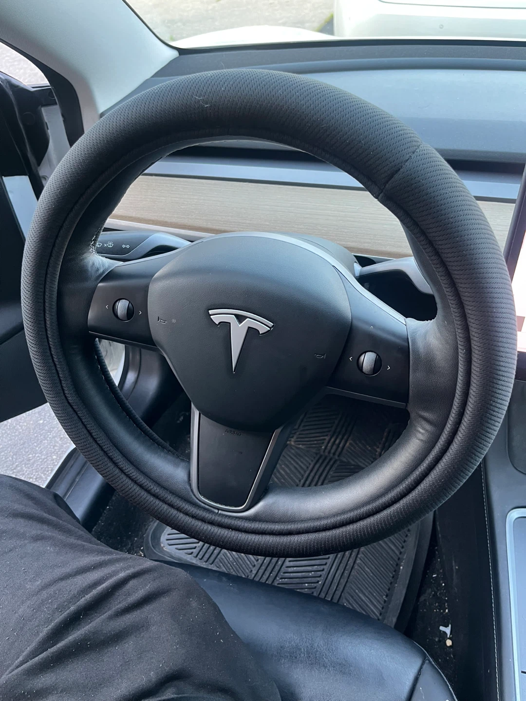 Black Steering Wheel Cover