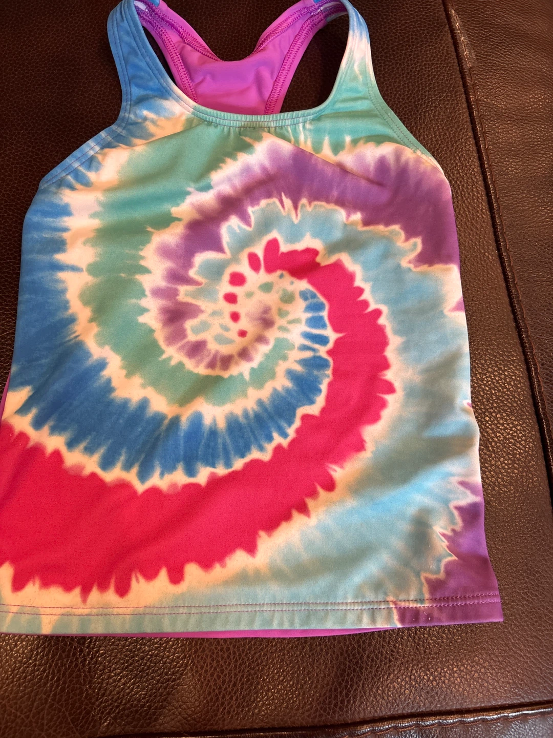 Lands' End Tie-Dye Tank Top Size 8