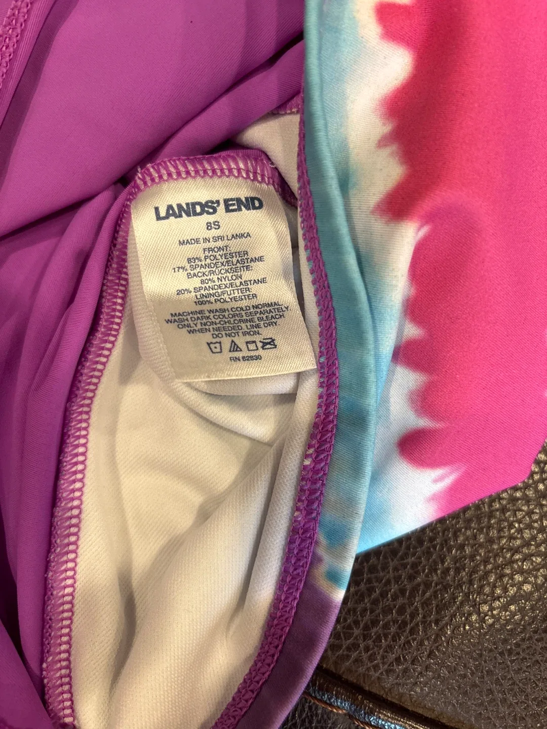 Lands' End Tie-Dye Tank Top Size 8 - photo 2