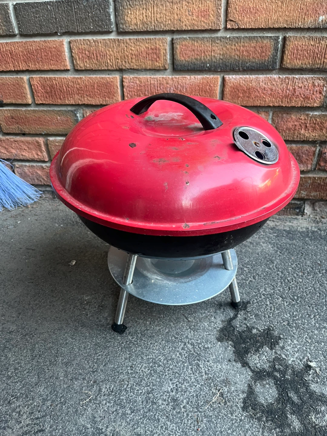 Red Portable Charcoal Grill