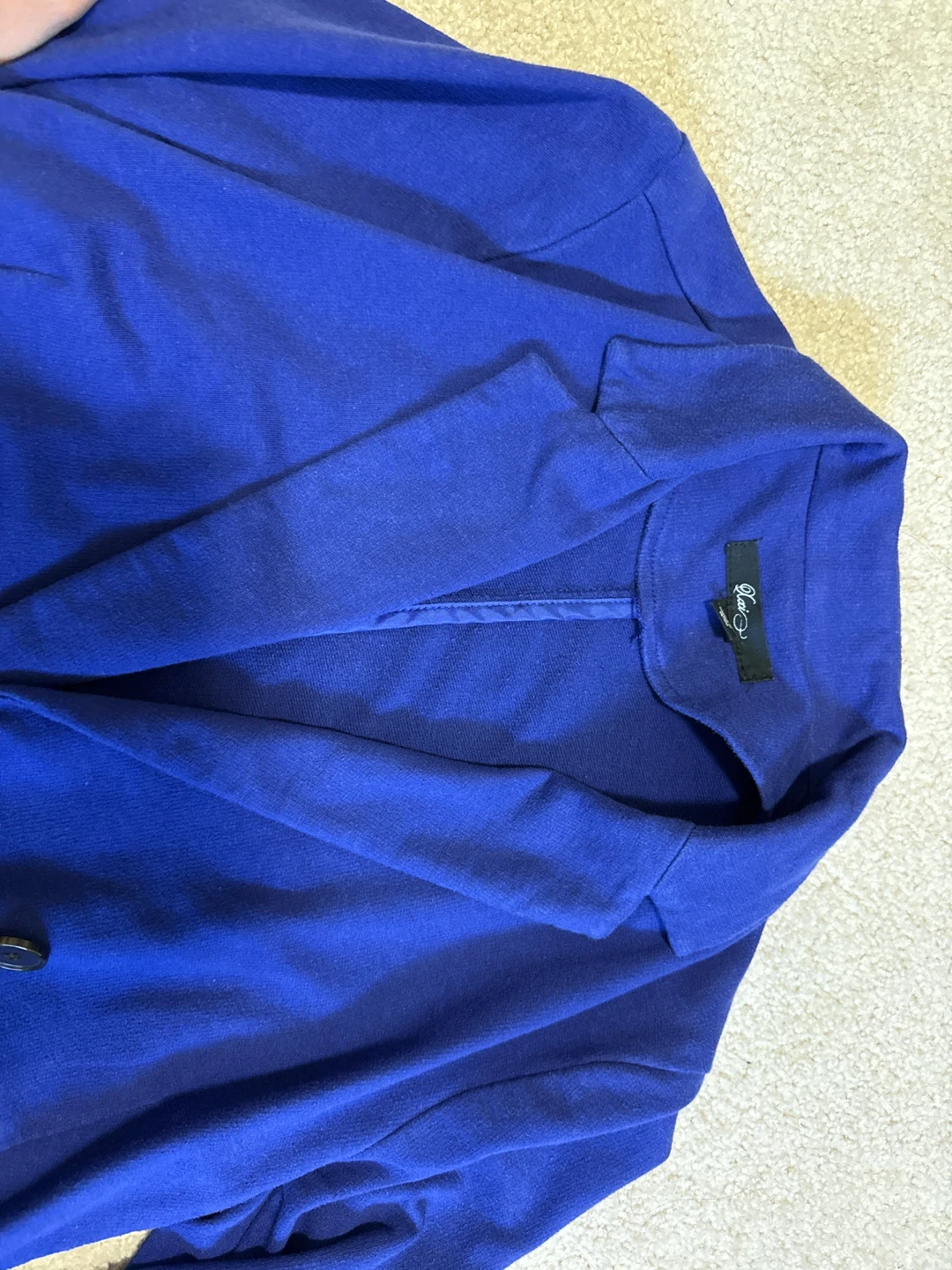 Blue Blazer with Suede Elbow Patches - photo 2