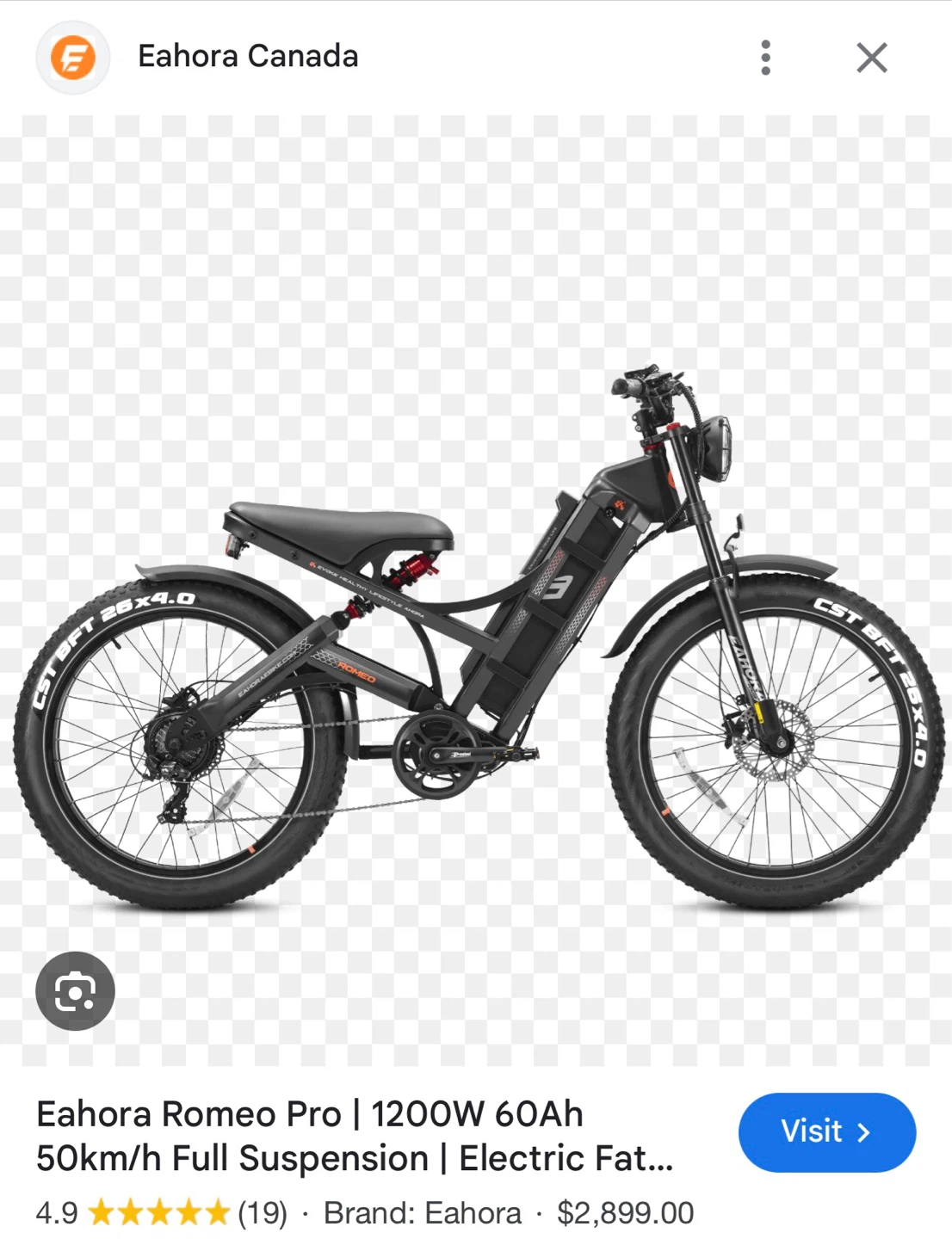 Eahora Romeo Pro Electric Fat Bike