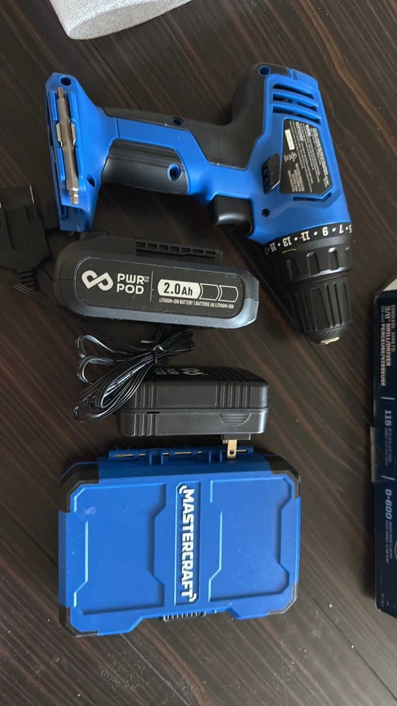 Mastercraft 20V Cordless Drill Kit - photo 3