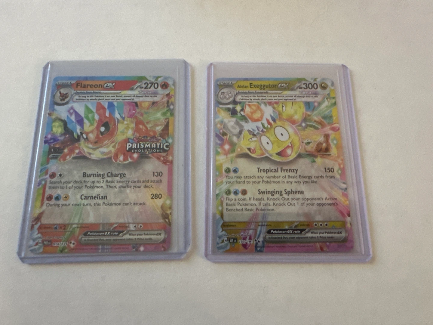 Pokemon EX Cards Lot - Bellibolt,Palossand, Flareon, Exeggutor