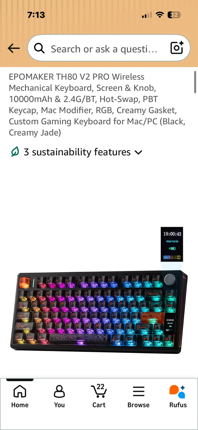 EPOMAKER TH80 V2 PRO Wireless Mechanical Keyboard - photo 2