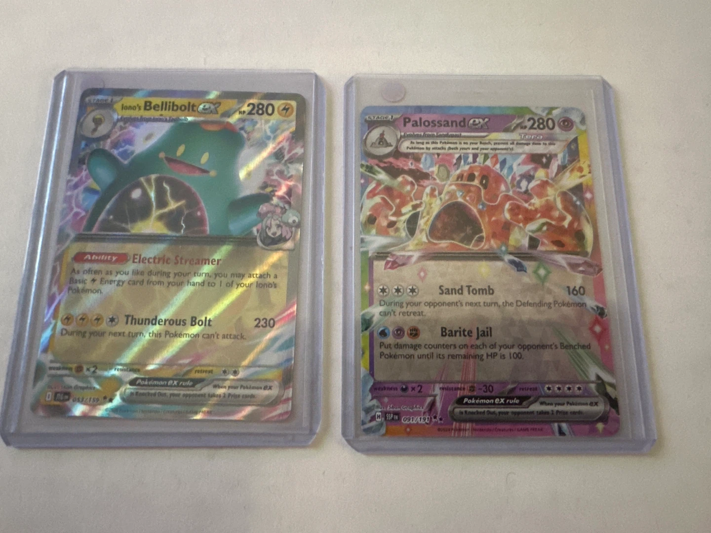 Pokemon EX Cards Lot - Bellibolt,Palossand, Flareon, Exeggutor - photo 2