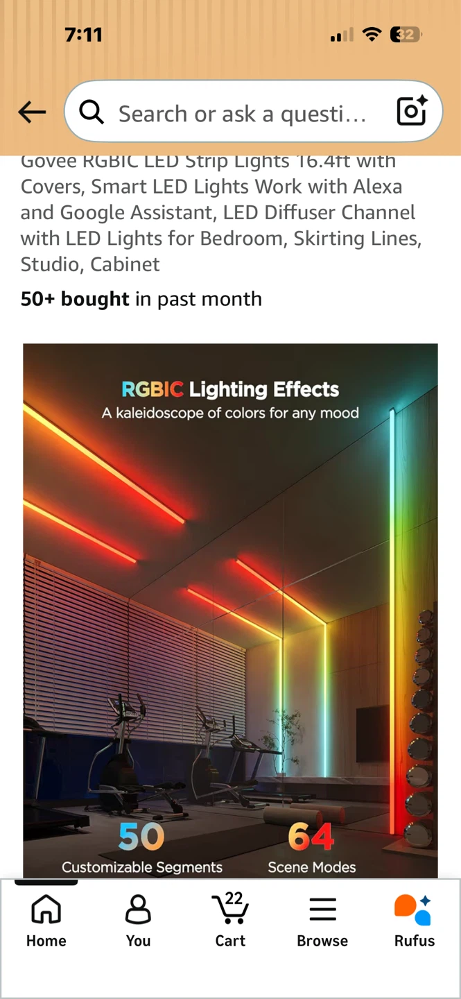 Govee RGBC LED Strip Lights 16.4ft - photo 5