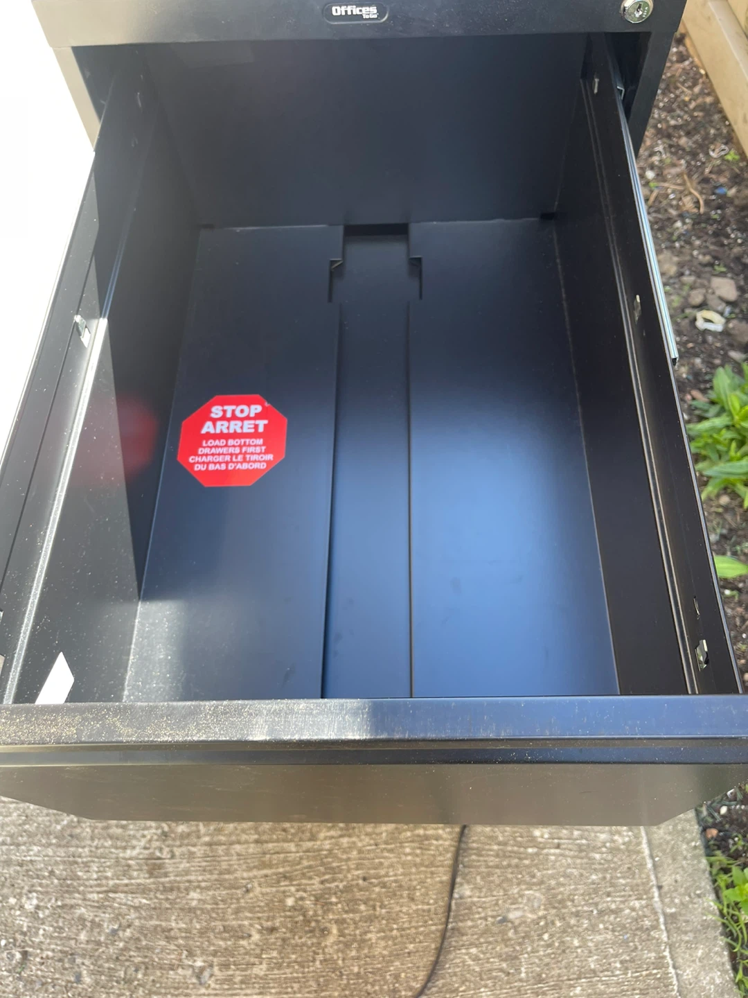 Black 2-Drawer Filing Cabinet - photo 5