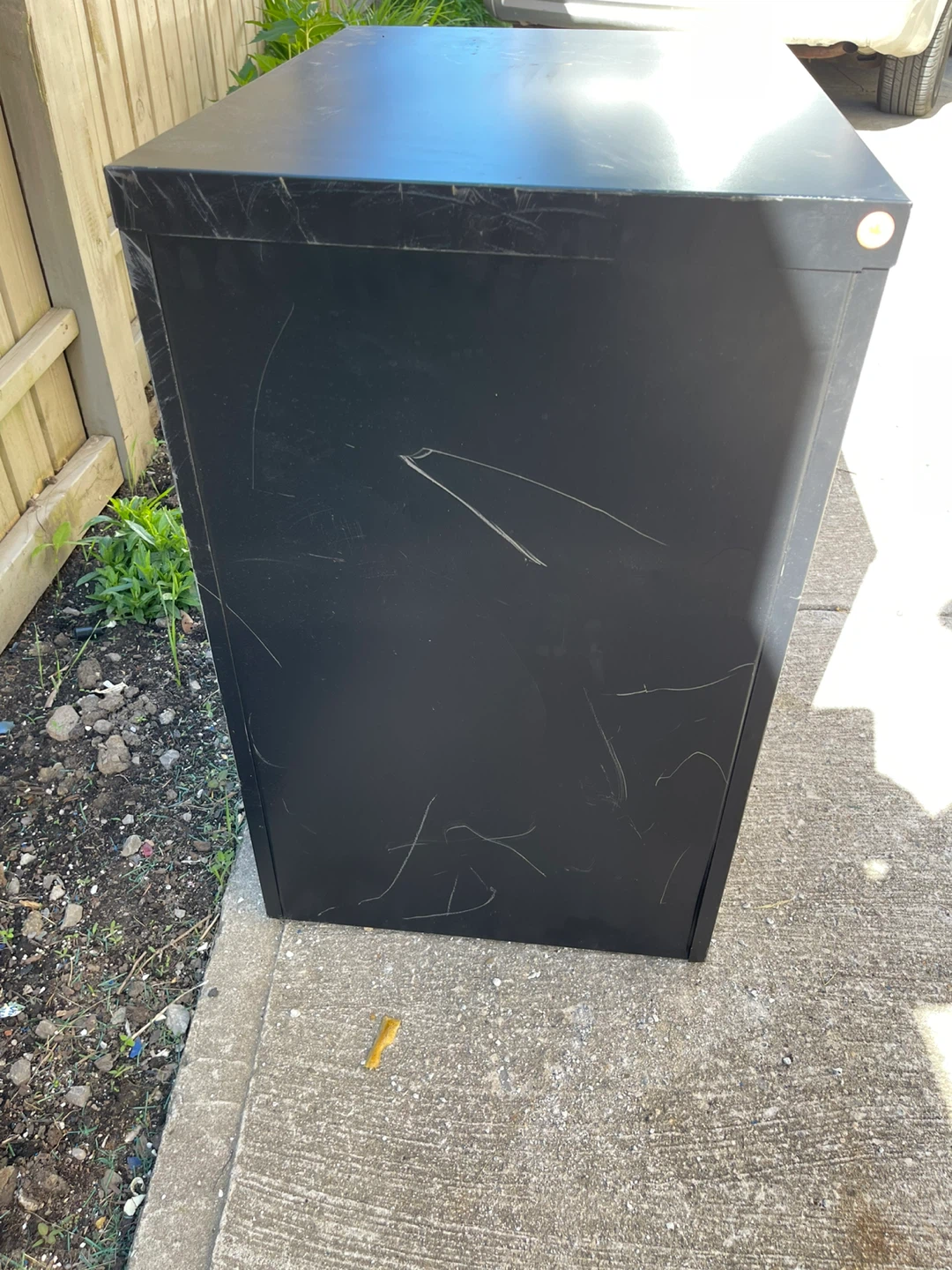 Black 2-Drawer Filing Cabinet - photo 3