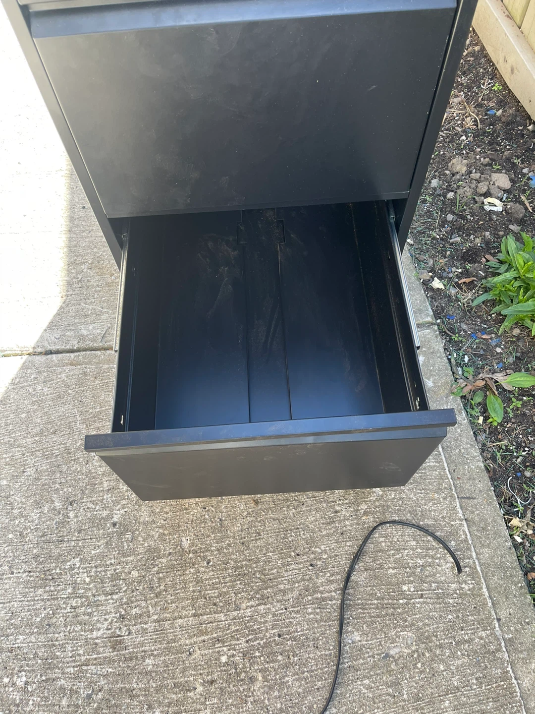 Black 2-Drawer Filing Cabinet - photo 4