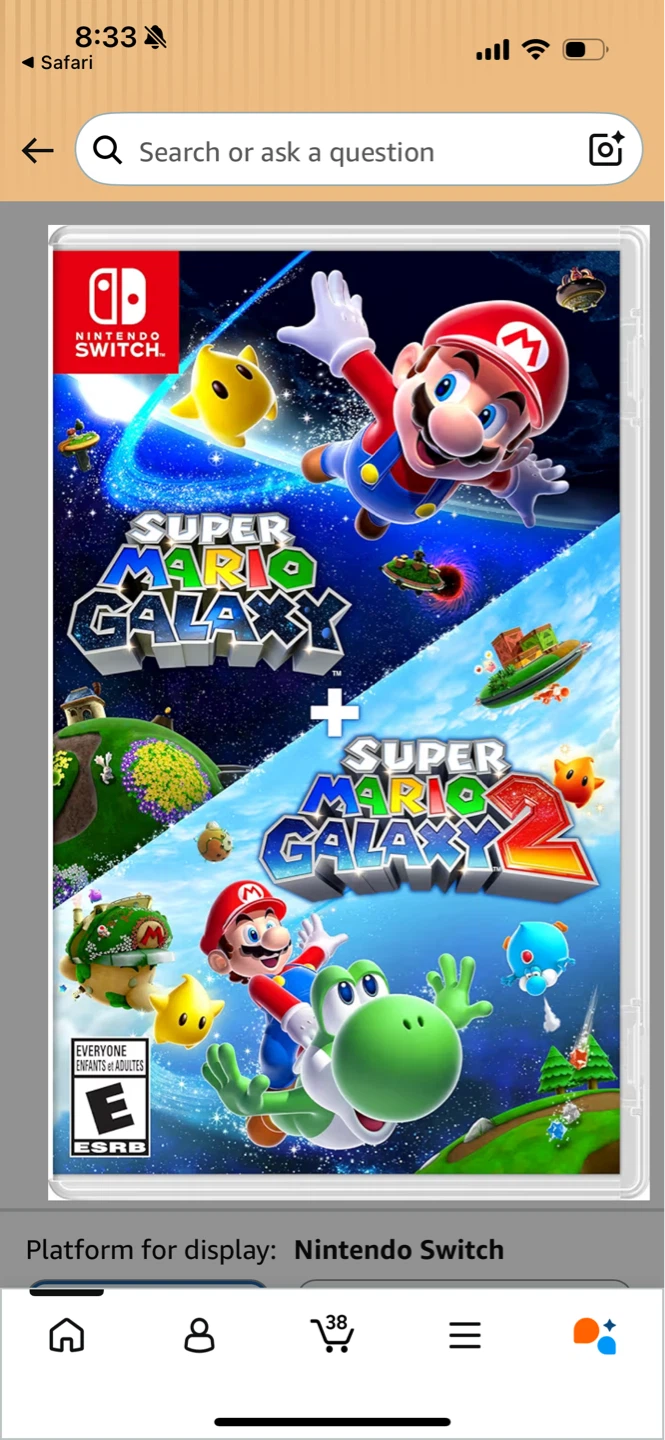 brand never open switch 2 game mario galaxy