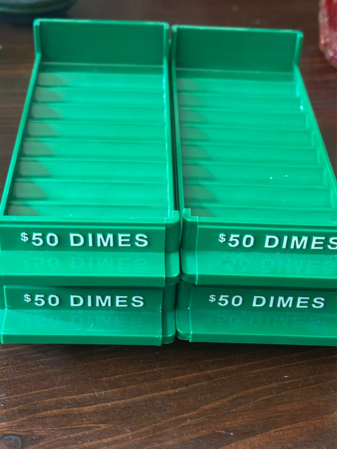 Bank Dime Roll Trays