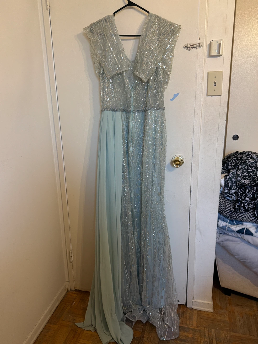 Sparkly V-Neck Maxi Dress - photo 2