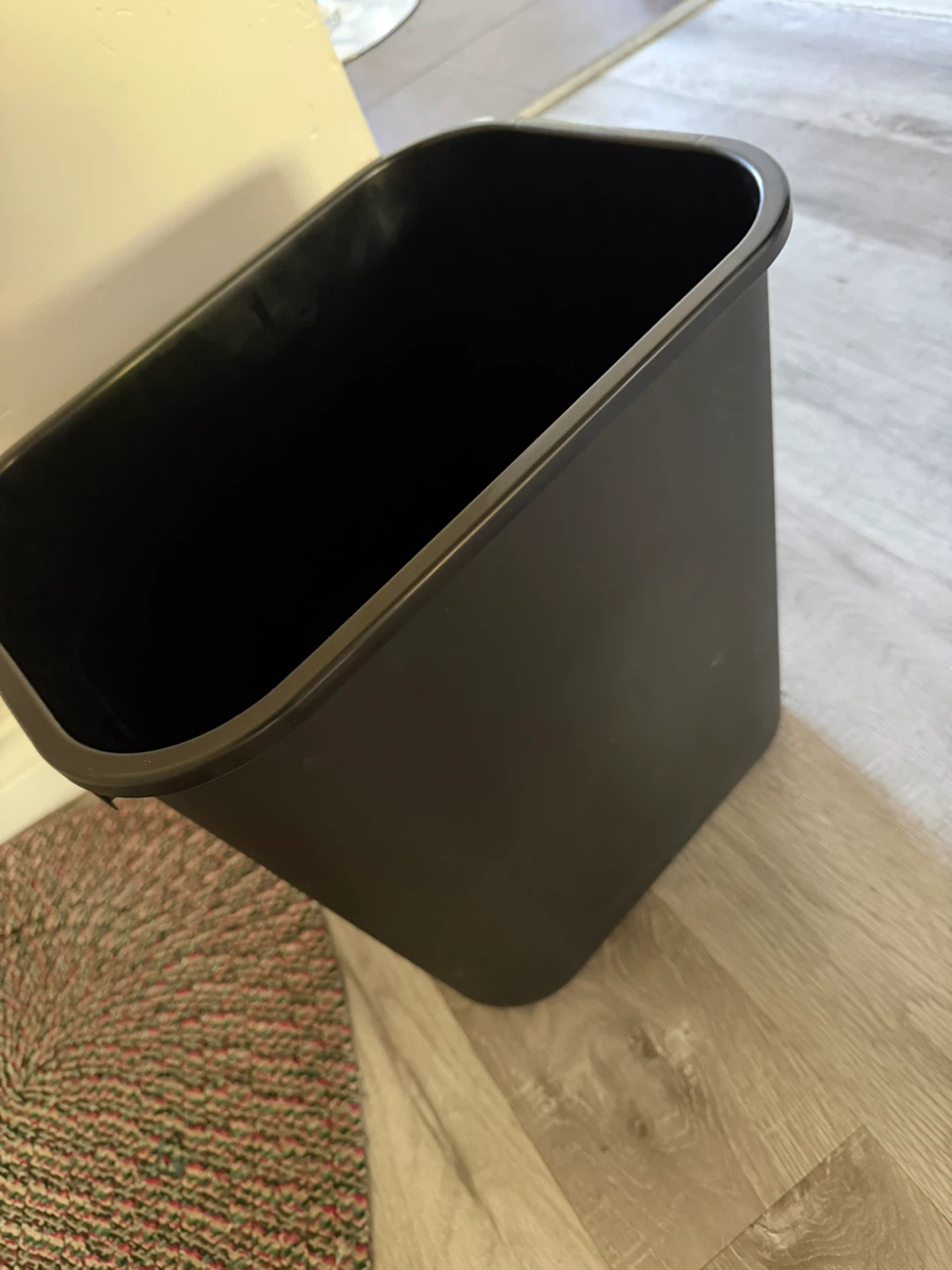 Black Plastic Waste Bin - photo 4