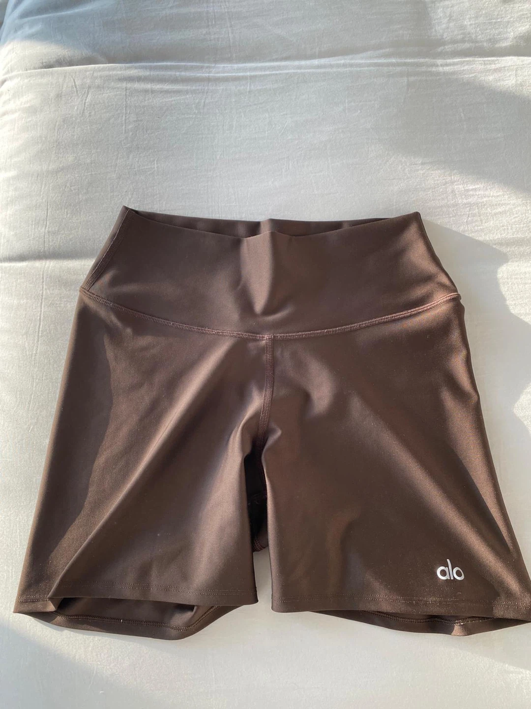 Alo Yoga Brown Biker Shorts