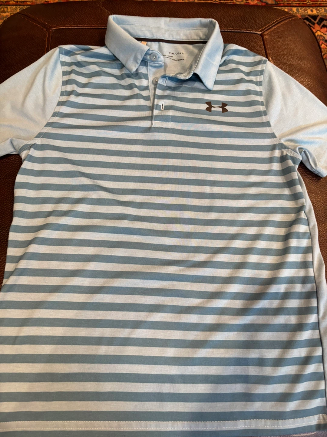 Under Armour HeatGear Striped Polo Shirt YLG/JG/G