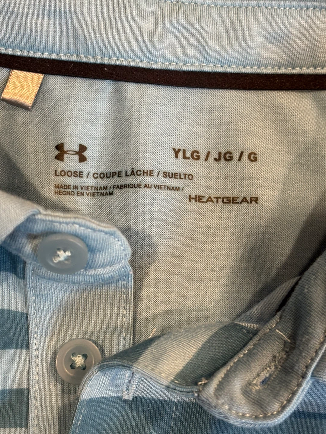 Under Armour HeatGear Striped Polo Shirt YLG/JG/G - photo 2