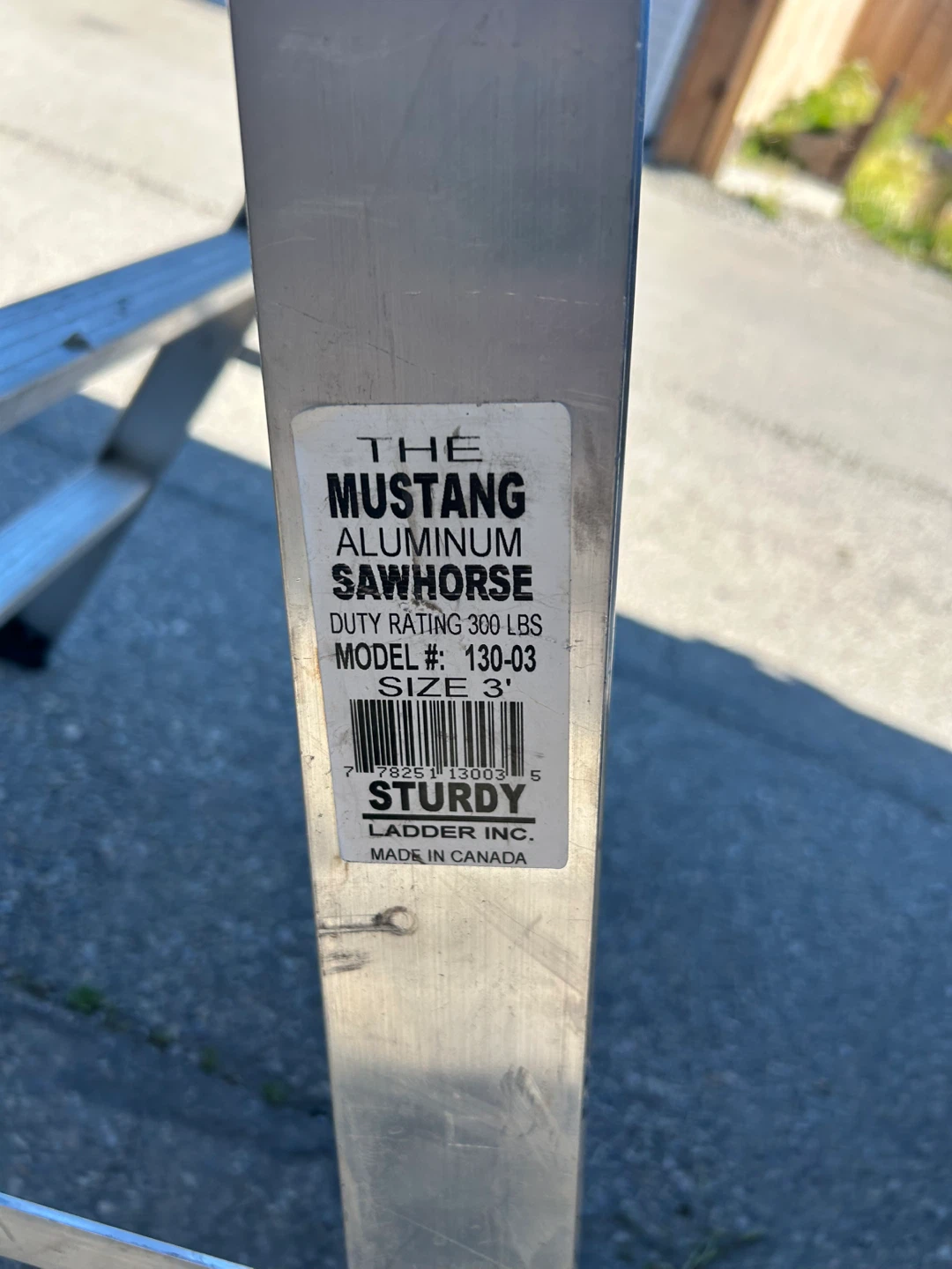 Sturdy 3’ Aluminum Sawhorse - photo 3