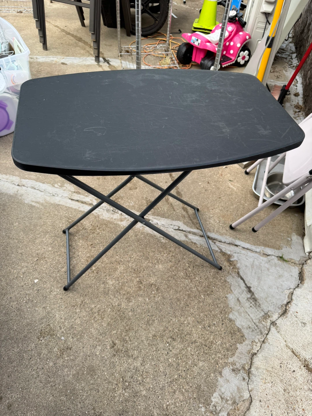 Black Folding Table