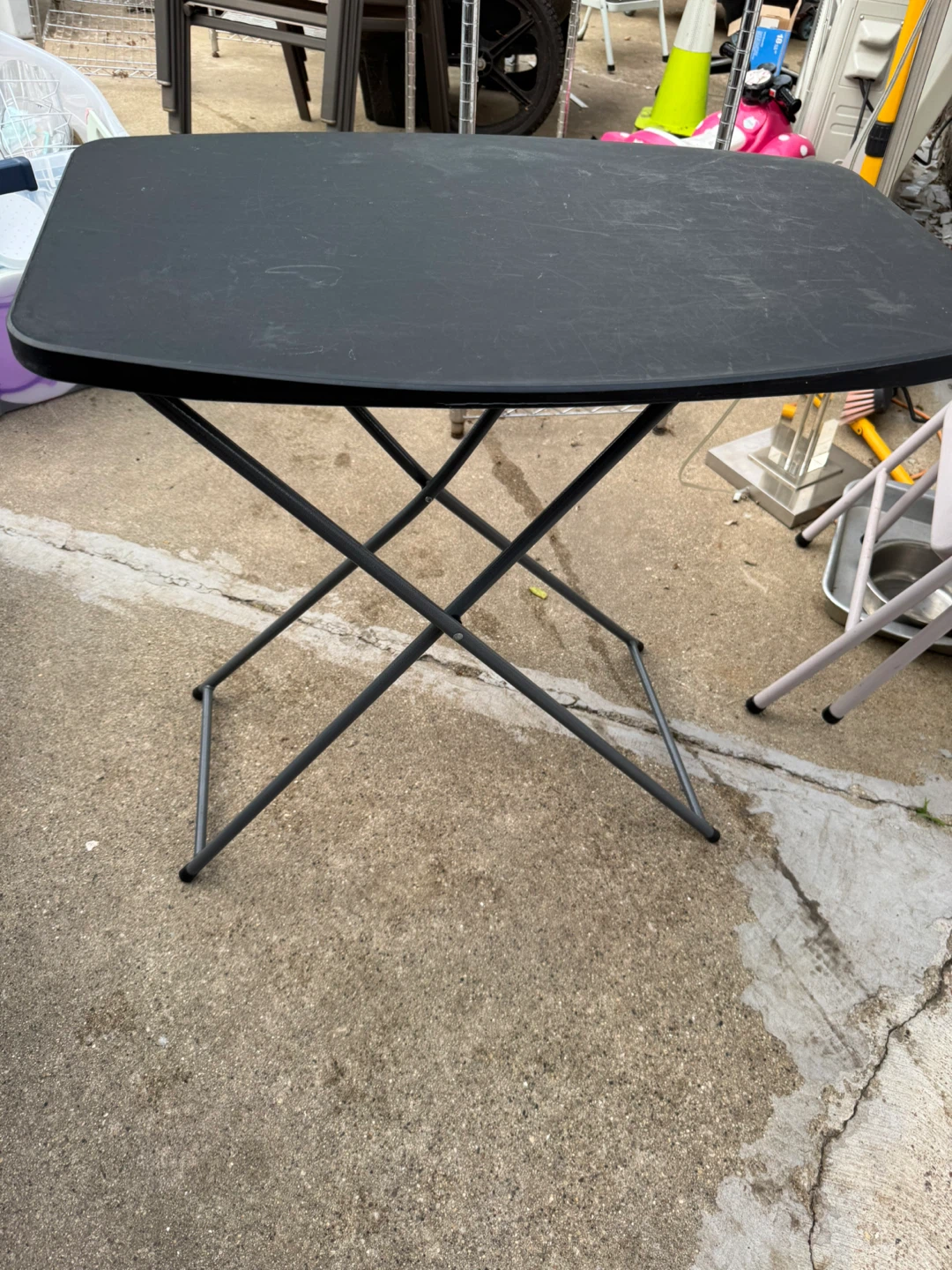 Black Folding Table - photo 2