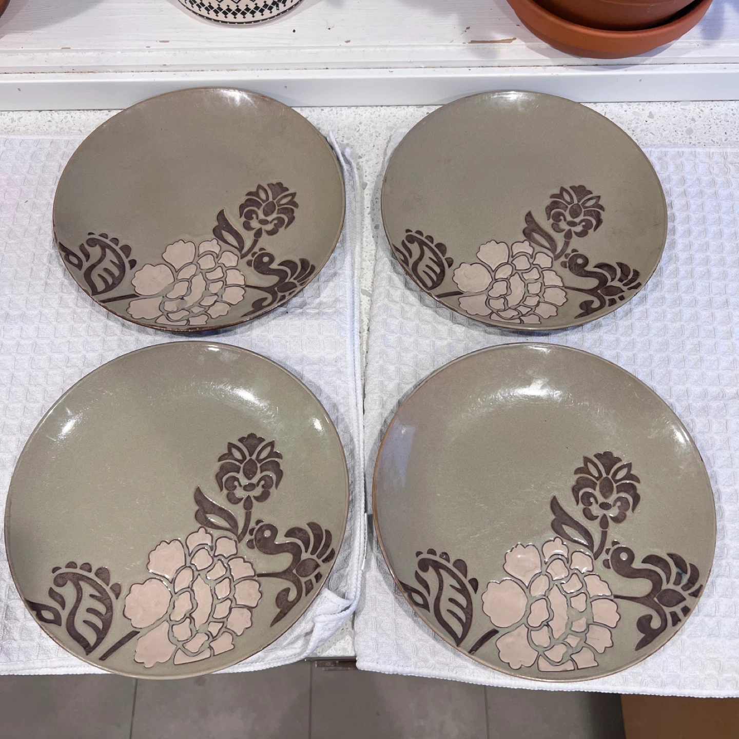 Set of 4 Decorative Dinner Plates