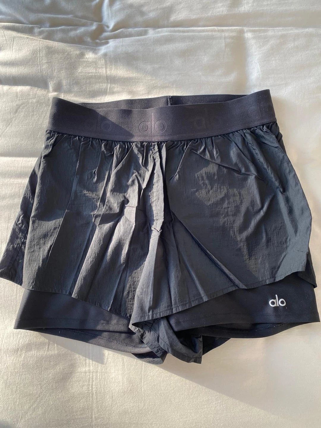 Alo Yoga Black Athletic Shorts Size Medium