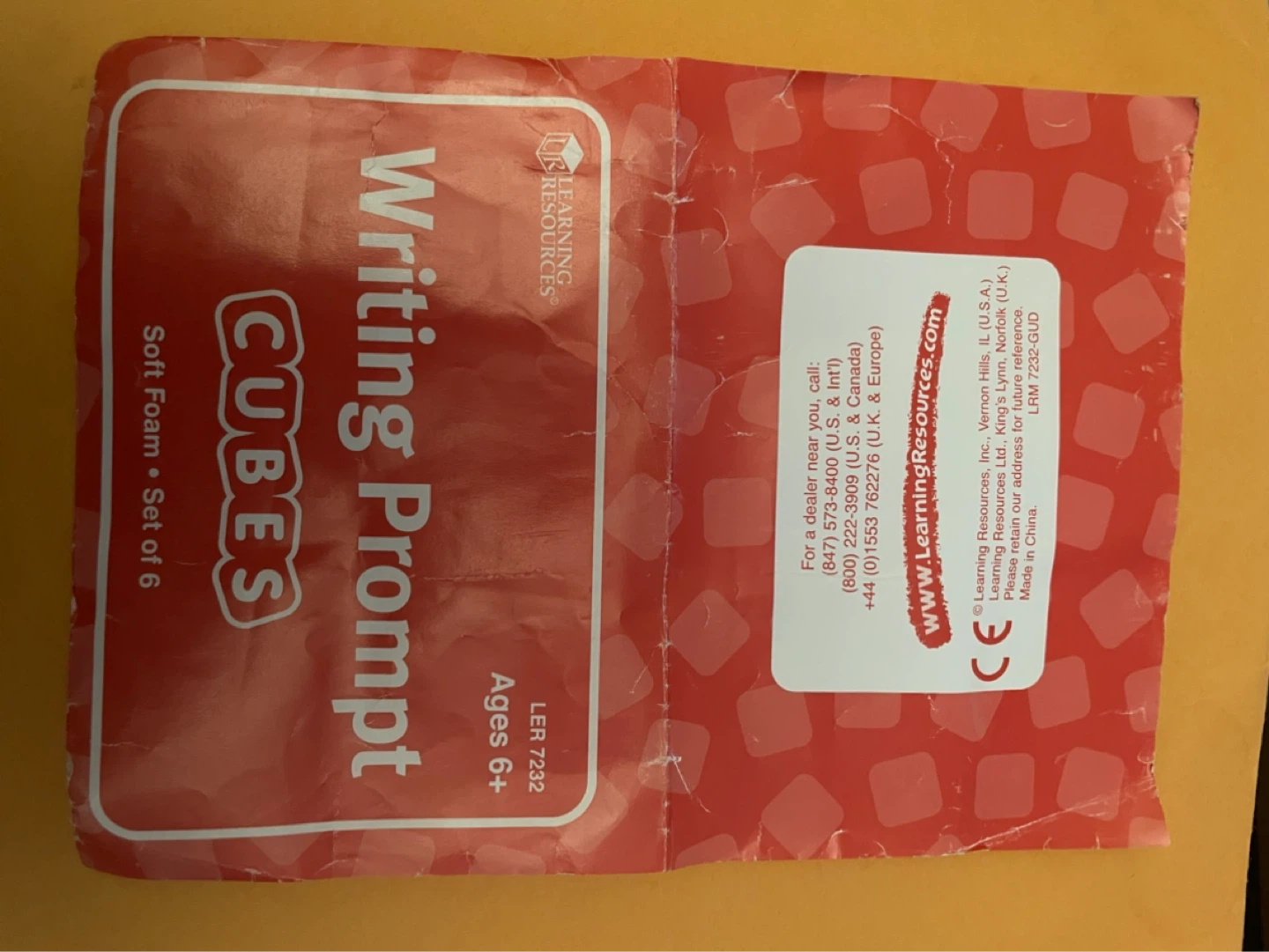 Writing Prompt Cubes communication game - photo 2