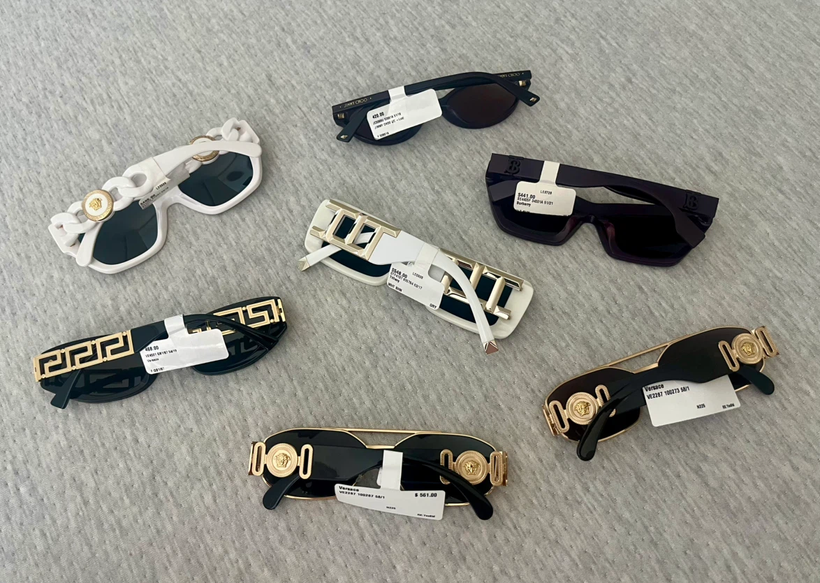 Designer sunglasses