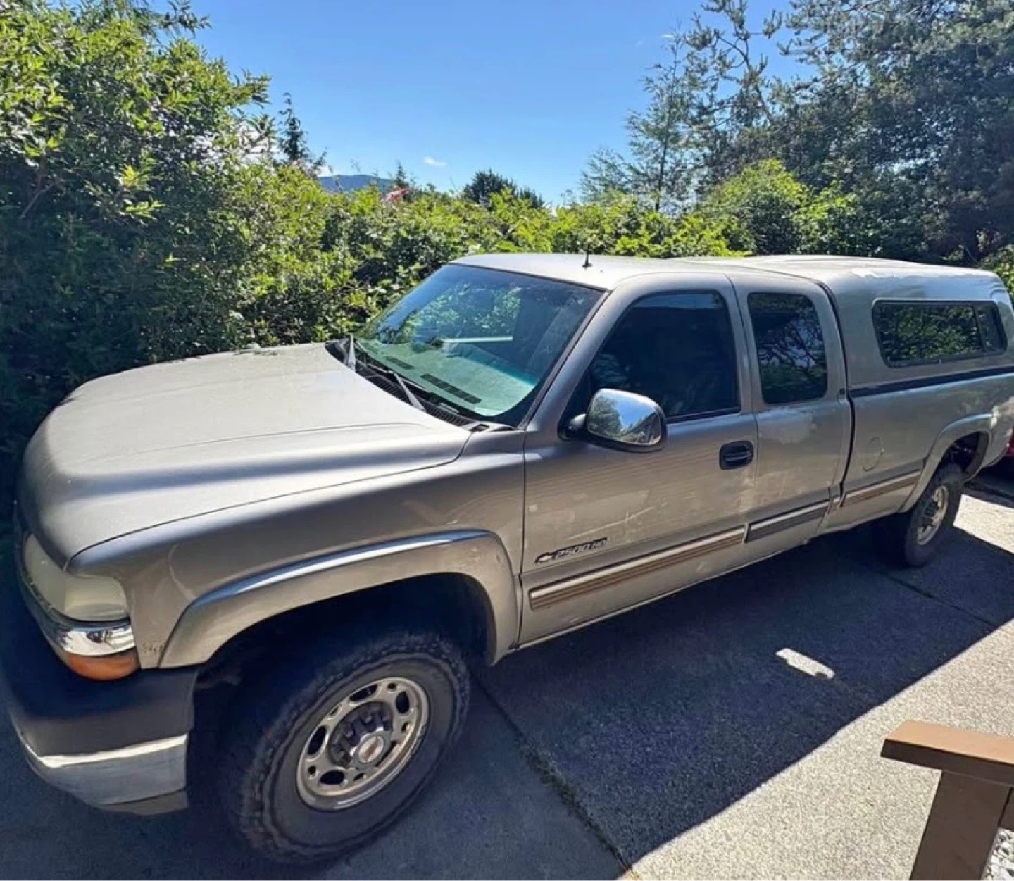 Chevy Silverado 2500 Truck with Cap
