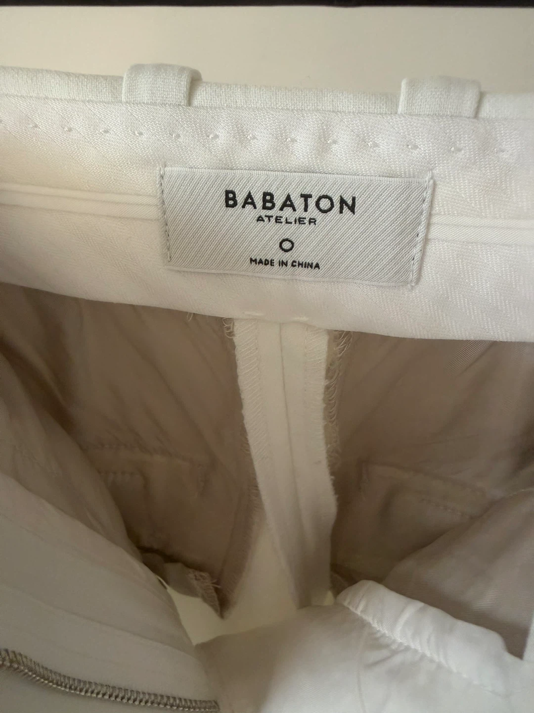 Babaton Atelier White Trousers Size 0 - photo 2