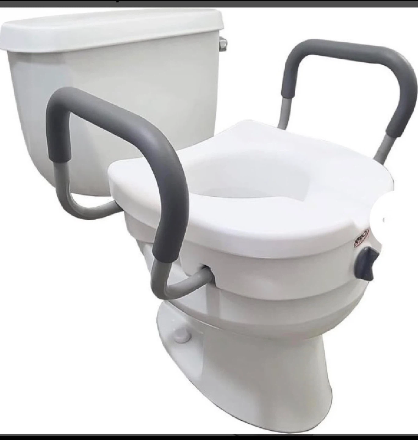Carex Toilet Seat Riser with Handles - photo 2