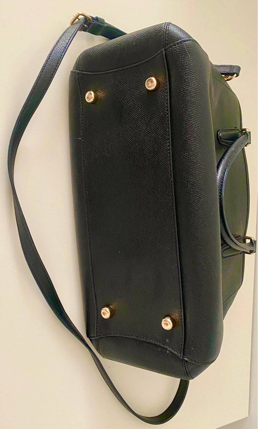 Coach Black Leather Satchel Bag - photo 3
