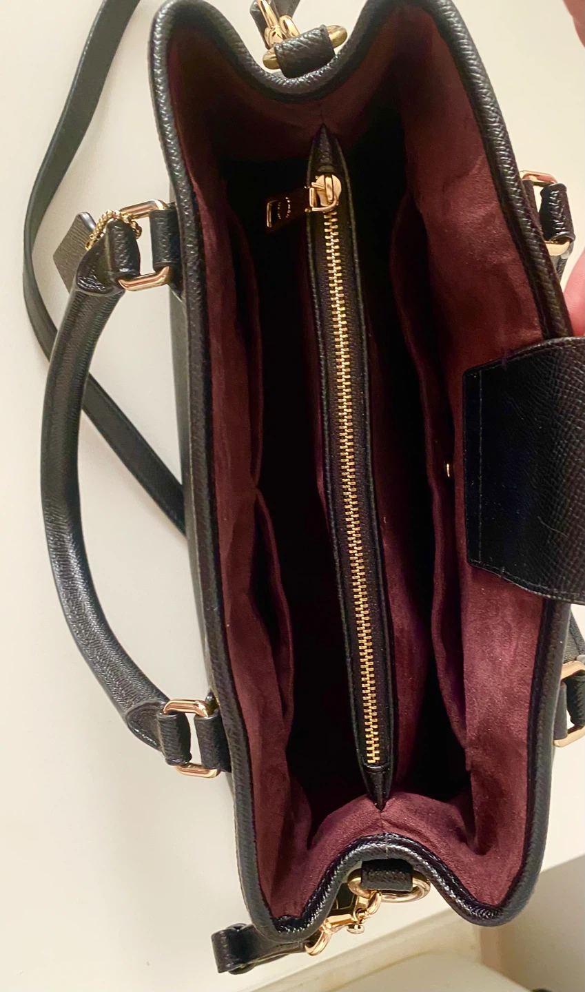 Coach Black Leather Satchel Bag - photo 4
