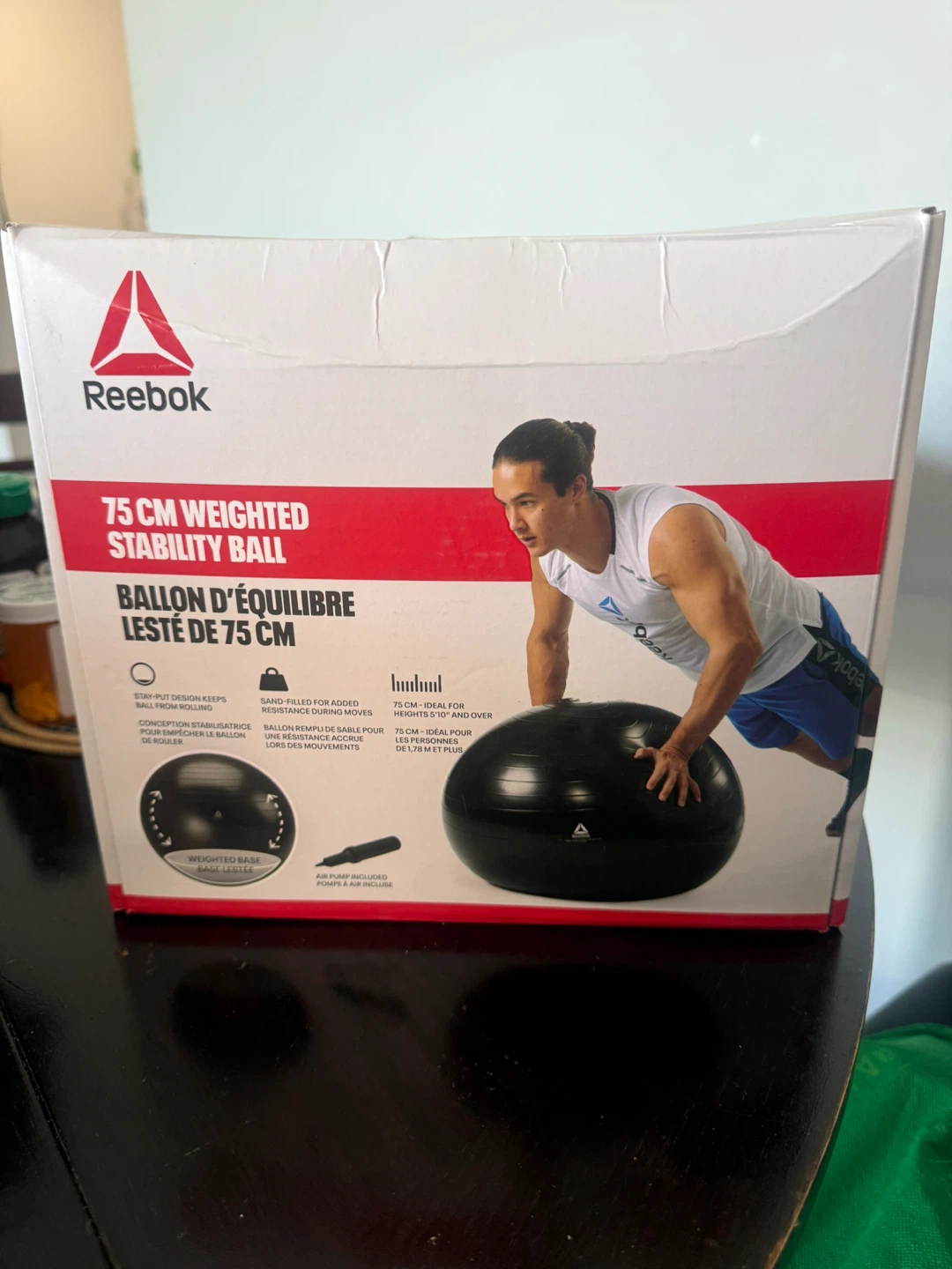 Reebok 75 cm Weighted Stability Ball – Unopened - photo 2