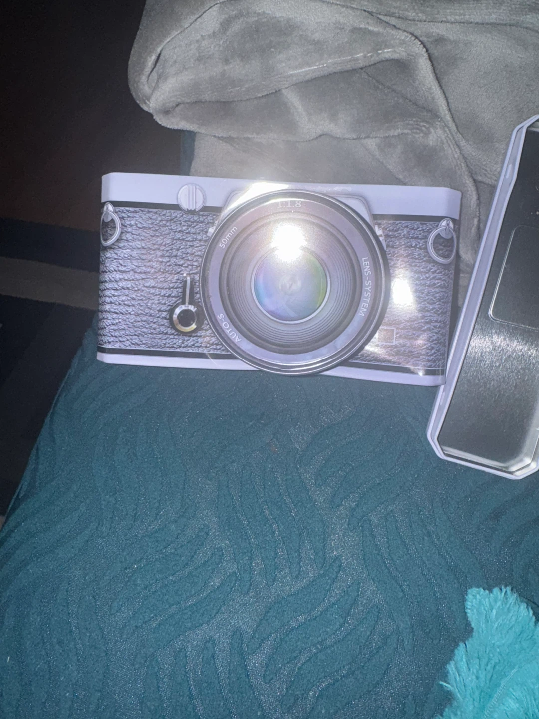Camera Shaped Tin Box