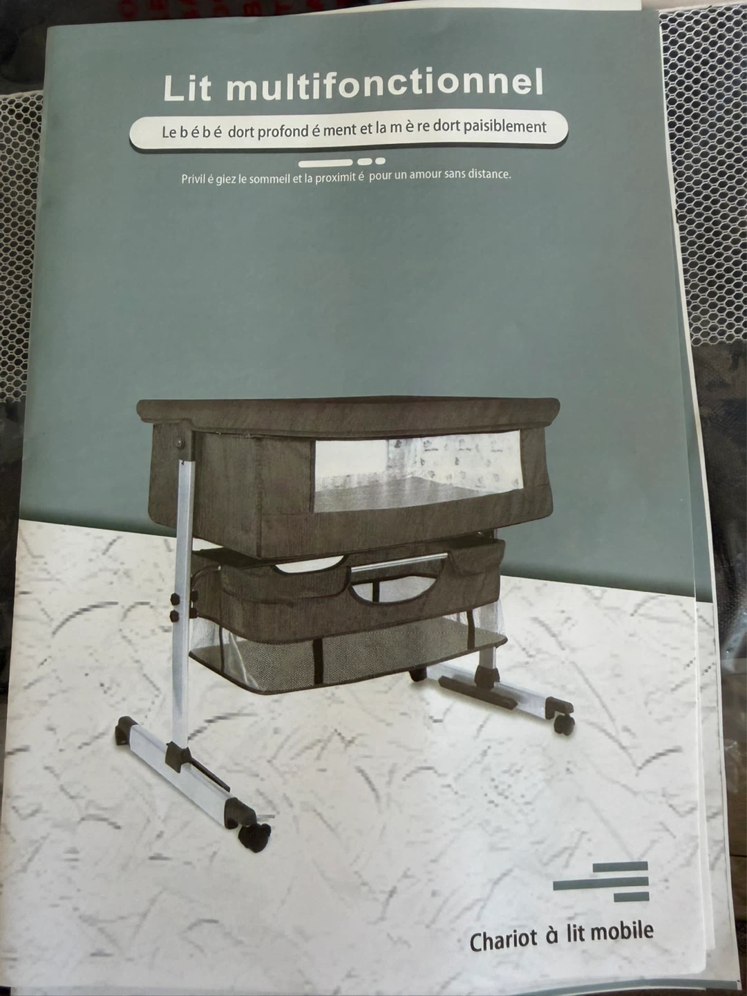 Chariot à lit mobile bassinet